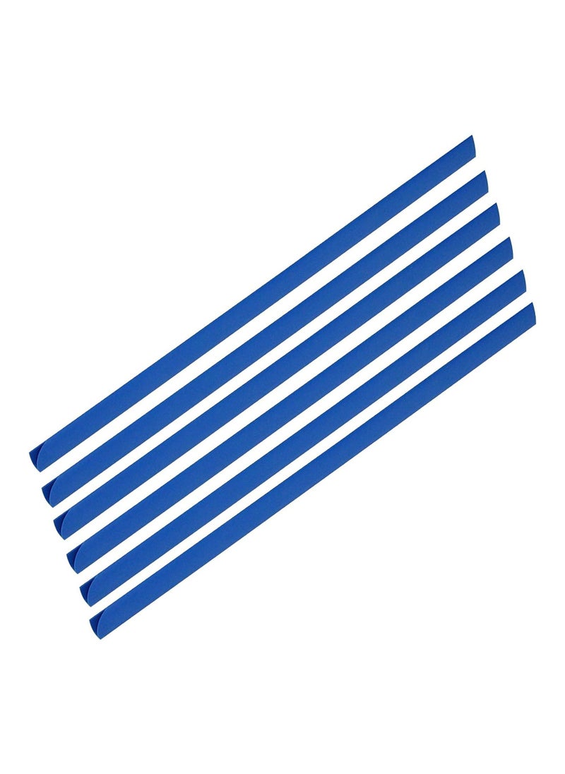 FIS FIS Plastic Sliding Bar 3mm, 30 Sheets Capacity, Blue Color, Box of 100 Pcs. - FSPG03-BL  - Image 1