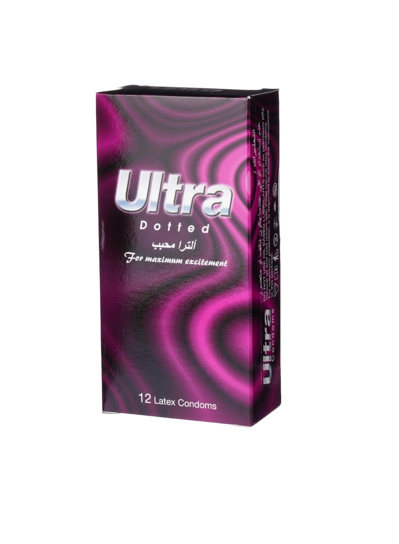 Ultra active Ultra 24-Piece Dotted & Strawberry Flavoured Lubricated Condom Set - Image 2