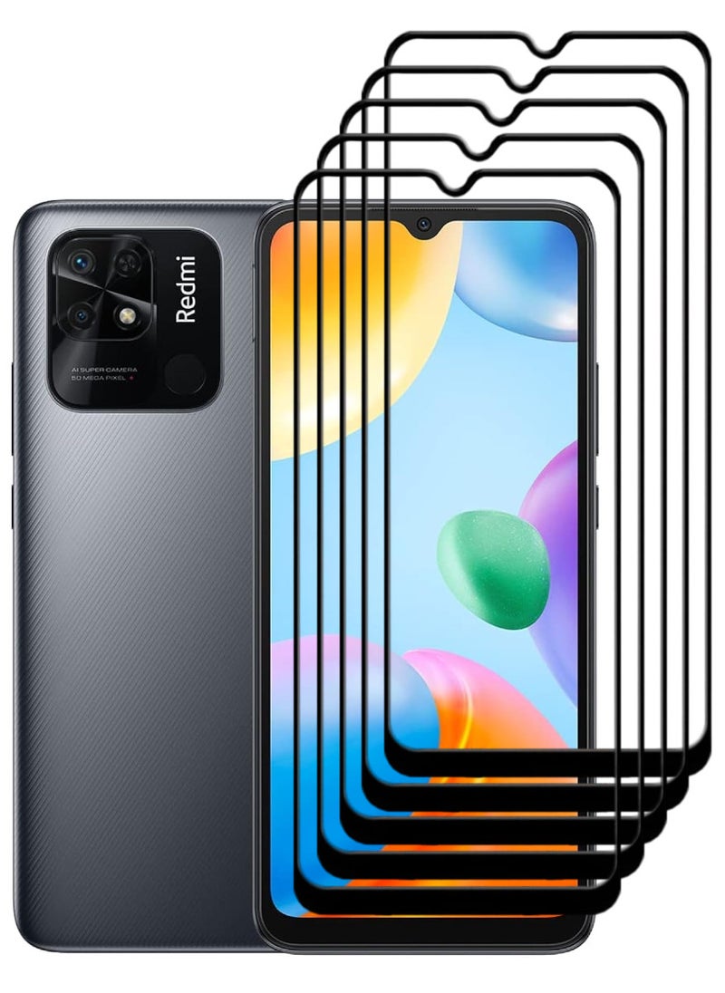 ACLIX 5 Pieces Antistatic ESD Dustproof Premium Quality High Definition Tempered Glass Screen Protector Designed For Xiaomi Redmi 10C - Image 1