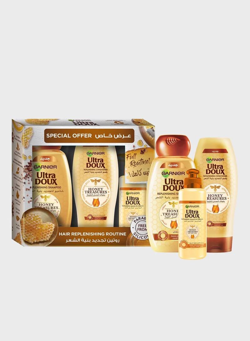 garnier Honey Shp 400Ml + Con 400Ml + Leave-In 200Ml, Savings 35%