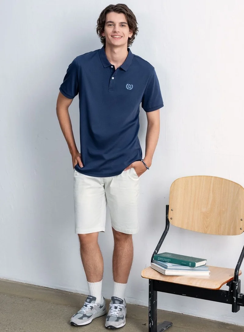 جيوردانو شورت رجالي بقصة ضيقة من قماش التويل مريح ومرن