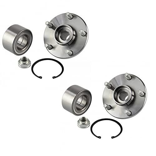 TRQ Front Wheel Bearing & Hub Kit with ABS Sensor Compatible with 2004-2011 Toyota Camry 2001-2007 Highlander 2004-2008 Solara - Image 1