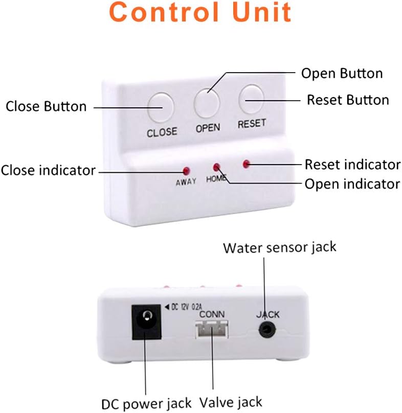 SDS Water Heater Leak Detector with Automatic Water Shut-Off, Sensors and Sounds Alarm, ,Automatic Water Leak Shut Off Valve System for Pipes 1/2in NPT for Laundry, Water Heaters and More - Image 3