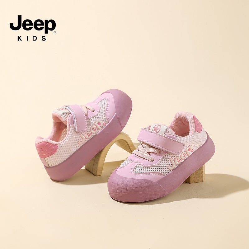 Jeep Baby Shoes 2025 Spring And Mesh Breathable Boys' Sports Shoes Comfortable And Lightweight Kidsren'S Casual Shoes - Image 1