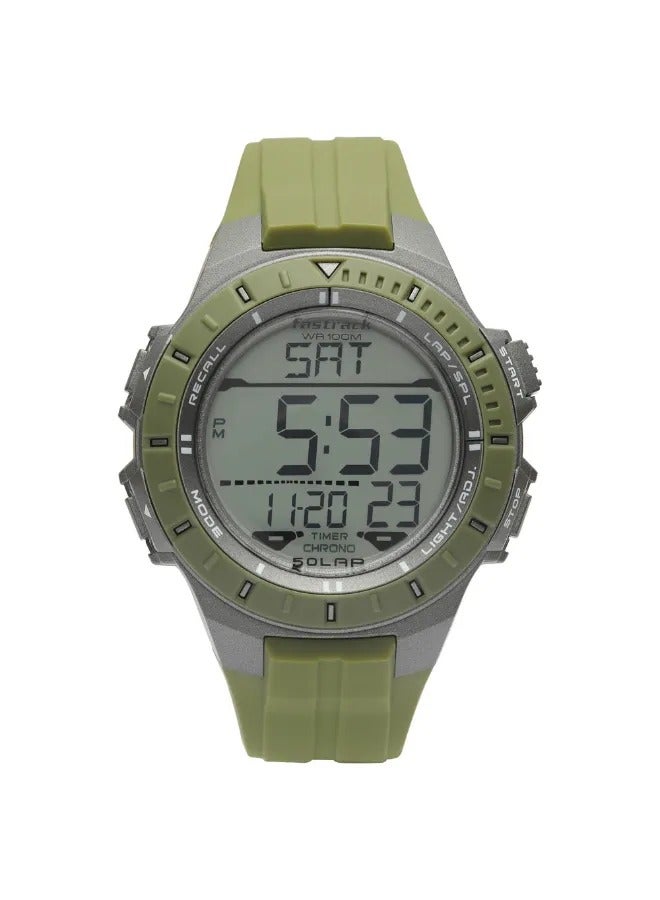 fastrack Men's Digital Round Shape Polyurethane Wrist Watch - 38067PP04 - 57 Mm - Image 4