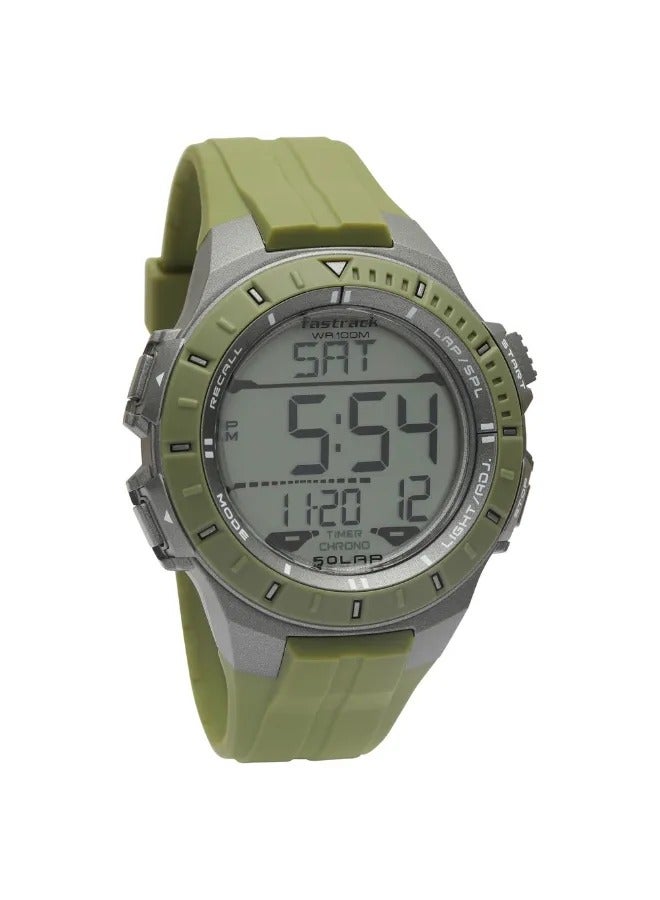 fastrack Men's Digital Round Shape Polyurethane Wrist Watch - 38067PP04 - 57 Mm - Image 2