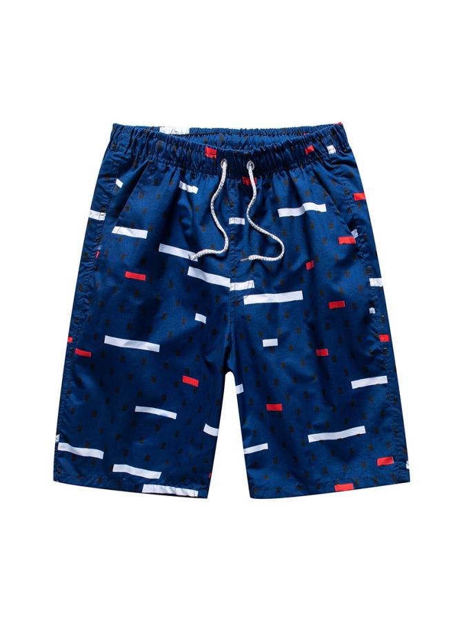 Summer Beach Pants Men's Quick-drying Casual Shorts Men's Loose Plus Size Couple Swimming Trunks Flower Pants Shorts