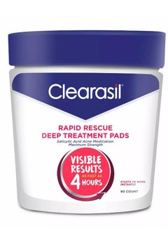 Clearasil Cleansing Pads Salicylic Acid Acne Medication Maximum Strengh 