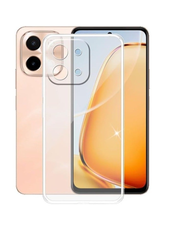 Phone Case for Vivo Y28 4G (6.68"), Transparente Silicone Protective Case, Ultra Thin Flexible TPU Bumper Shockproof Shell, for Vivo Y28 4G Case - Clear