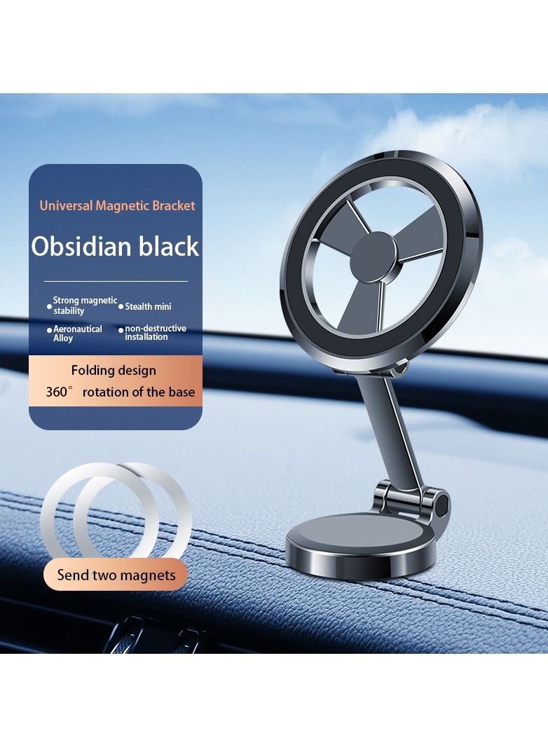 Rock Pow 2025 new car bracket mobile phone Mag safe, magnetic suction, folding high-end navigation car Apple dedicated  - Image 1