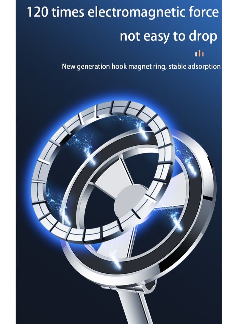 Rock Pow 2025 new car bracket mobile phone Mag safe, magnetic suction, folding high-end navigation car Apple dedicated  - Image 3