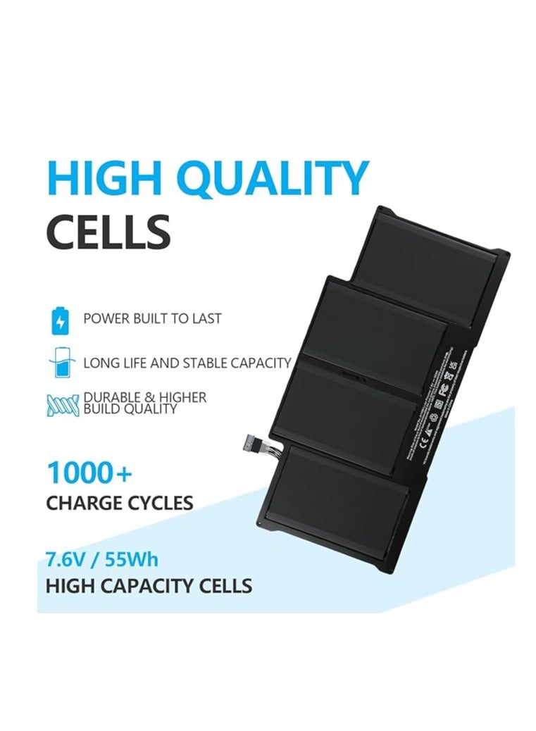 Terabyte Compatible 7.6 V/55 Wh A1496 Laptop Battery for MacBook Air 13 Inch A1369 (Late 2010 Mid 2011) A1466 (Mid 2012 2013 Early 2014 2015 2017) A1405 A1377 MC965LL/A MC965LL/A MC966 6 MD231 MD760 MD761 - Image 2