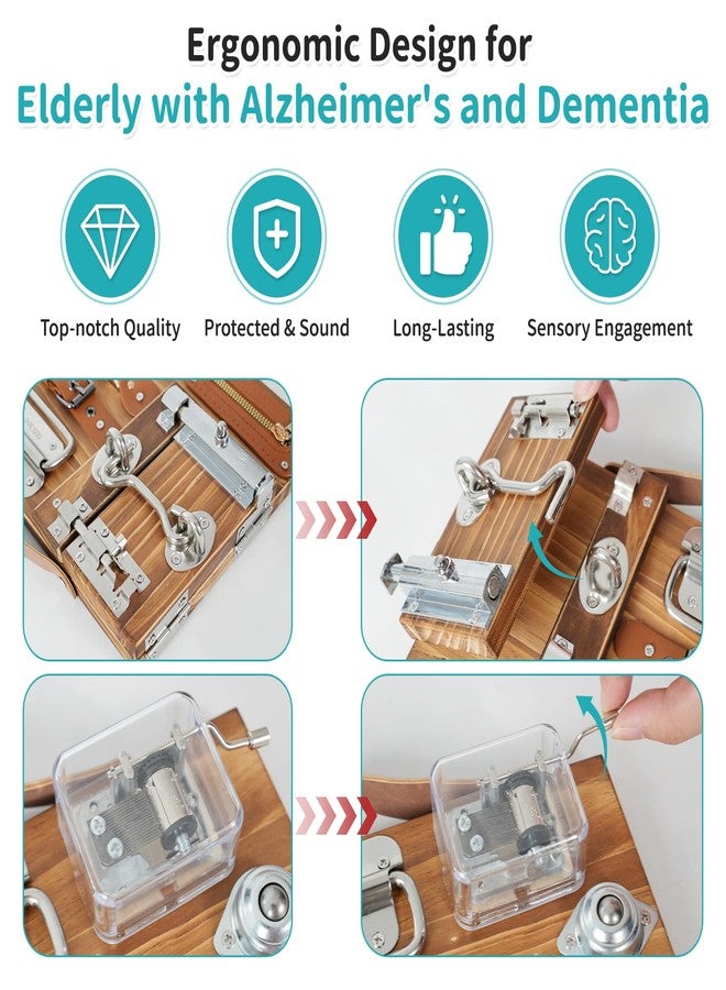 lefeke Fidget Busy Board for Adults with Dementia, Calming Activities and Games for Seniors, Dementia Activities for Seniors, Assistance Products Elderly Patients Gift Toys for People with Alzheimers - Image 4