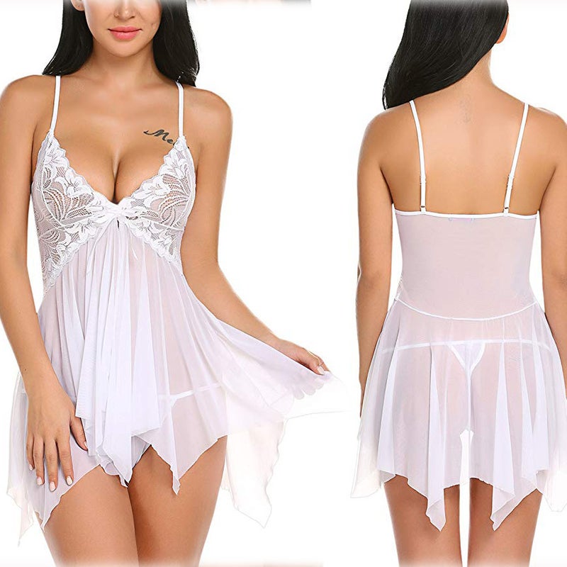 European and American foreign trade plus size sexy pajamas AliExpress fat woman loading source new plus size sexy underwear blue 6xl - Image 5