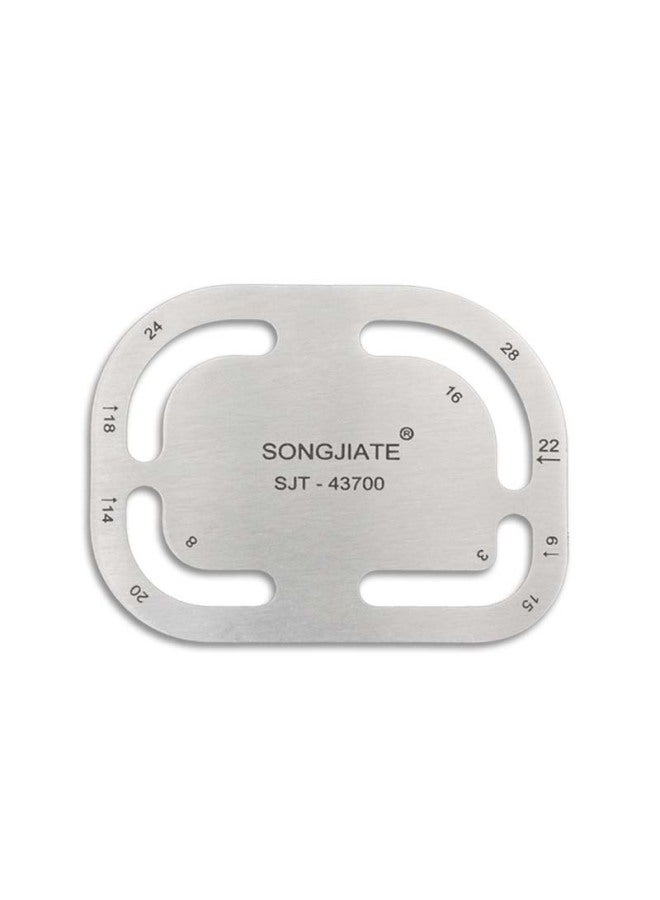 Watch Strap Measuring Tool Belt Rounded Template Ruler With Tail Template Ruler Rounded Template Ruler-Model:Rounded Corner Template Ruler  - Image 1