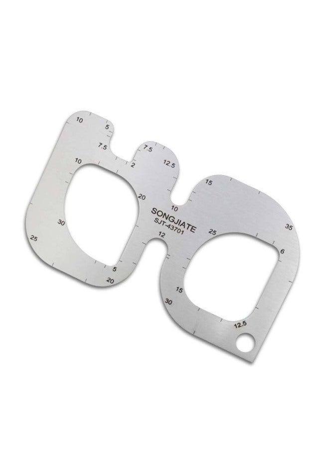 Watch Strap Measuring Tool Belt Rounded Template Ruler With Tail Template Ruler Rounded Template Ruler-Model:Rounded Corner Template Ruler  - Image 5