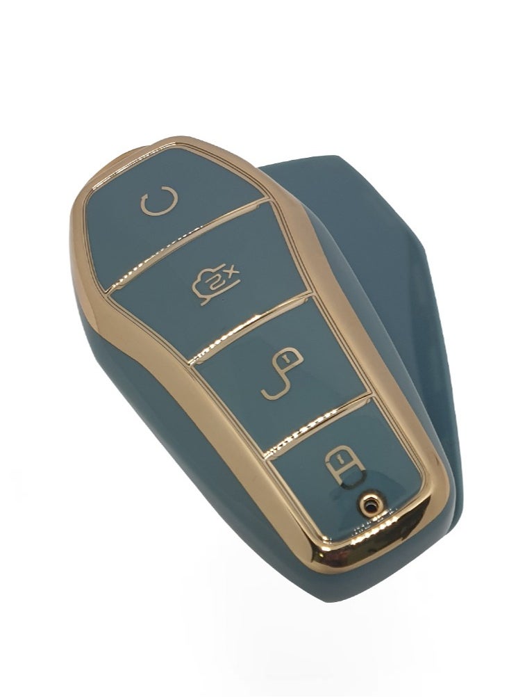 Service Zone - Silicone 4 Buttons Car Key Cover Case Cool Design Compatible For BYD - Image 1