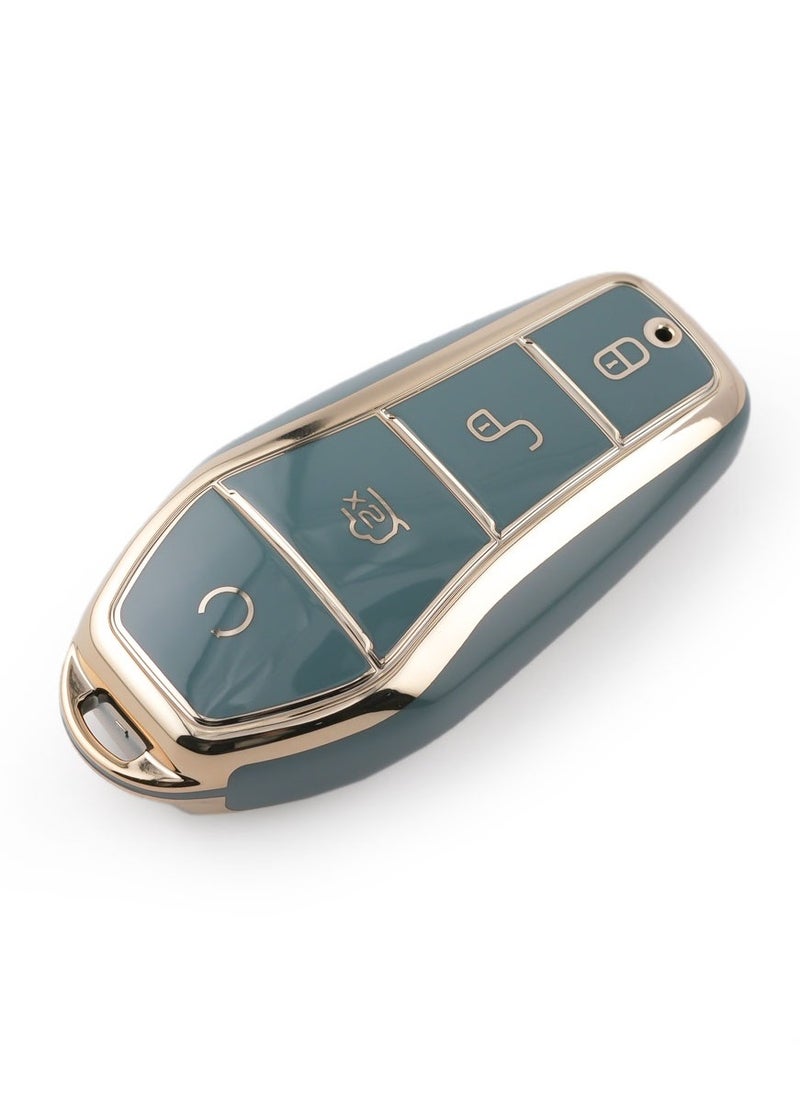 Service Zone - Silicone 4 Buttons Car Key Cover Case Cool Design Compatible For BYD - Image 1