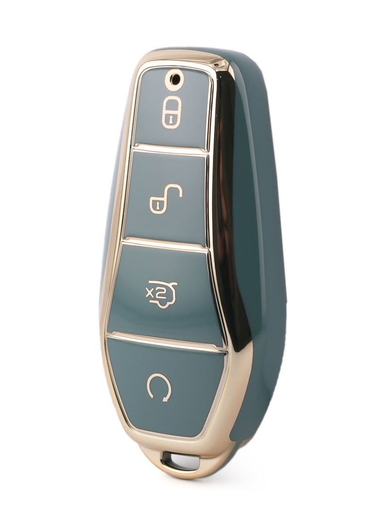 Service Zone - Silicone 4 Buttons Car Key Cover Case Cool Design Compatible For BYD - Image 1