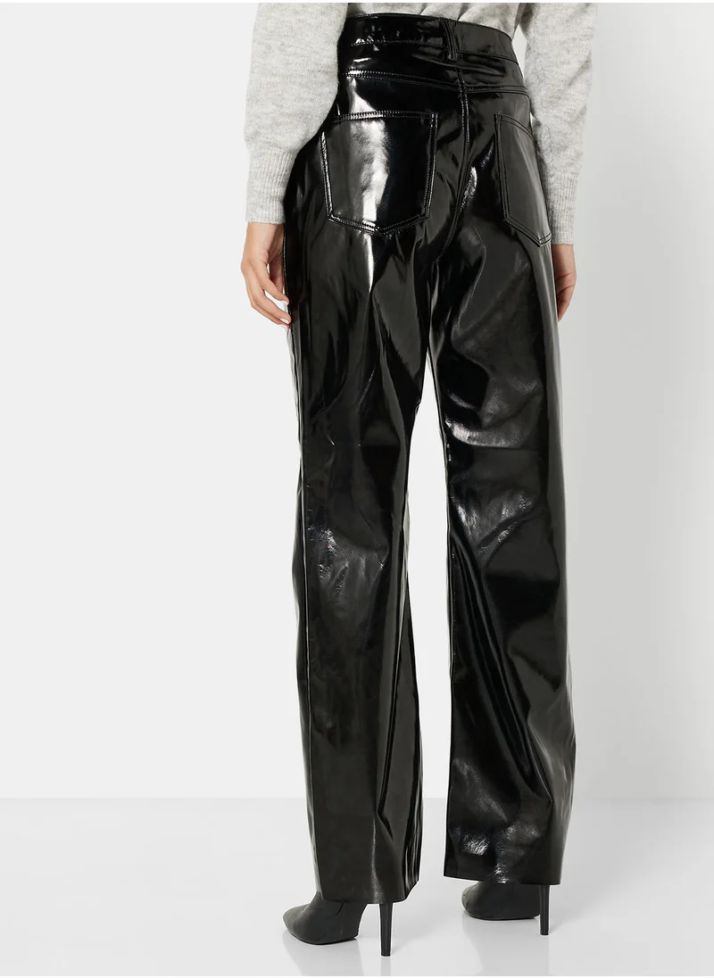 VERO MODA High Rise PU Pants