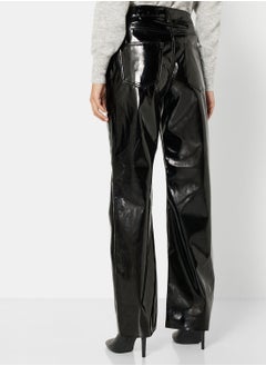 VERO MODA بنطال PU عالي الارتفاع  - Image 2