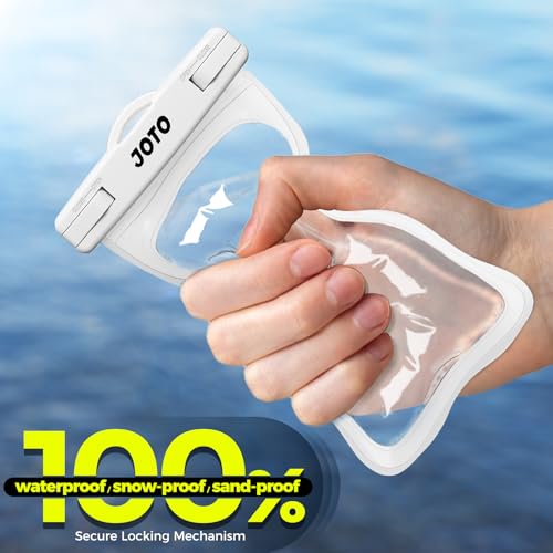 JOTO Up to 7" Universal Waterproof Phone Case for iPhone 17 Air 16 15 14 13 12 11 Plus Pro Max, IPX8 Cellphone Dry Bag XR X SE, Galaxy S23 S22 S21 S20+ S20 S10 Plus Note, Pixel -White - Image 5