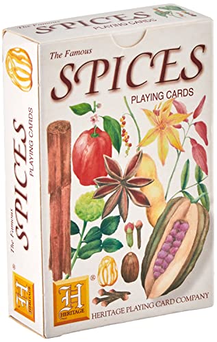 Heritage Playing Cards Heritage Products Spice-themed Playing Cards, 54 Cards, All Ages, Educational, Thematic, Unisex, Brown, Yellow, Red, Paper, No Assembly Required, 1 Pack - Image 4