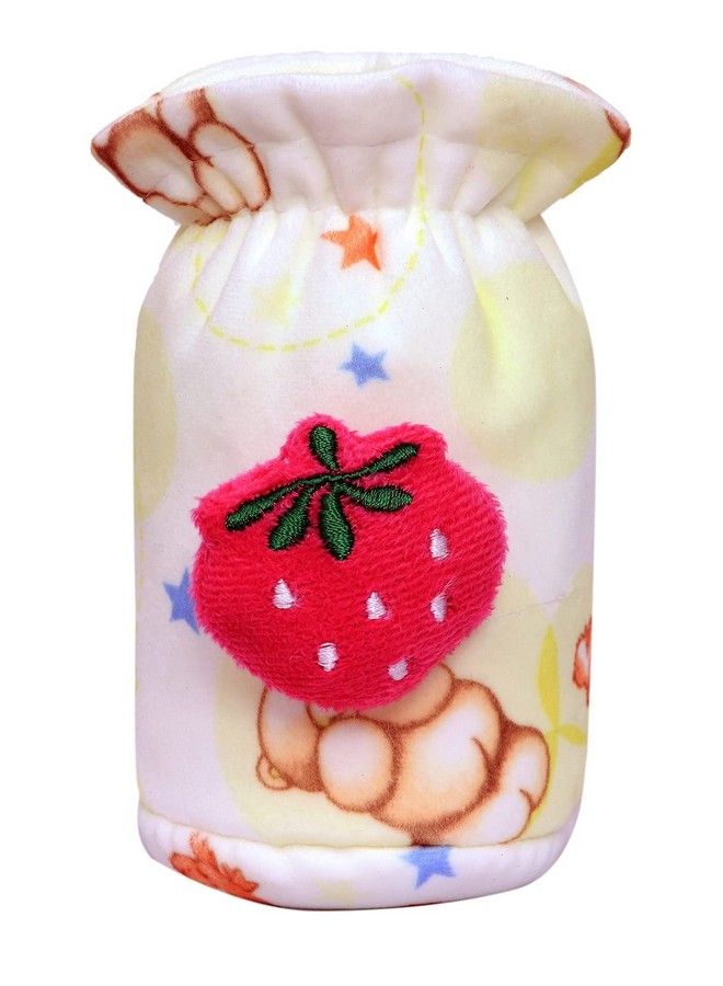 Alya Soft Attractive Stretchable Velvet Plush Cartoon Overall Printed Baby Feeding Cover With Holding Strap Back Suitable For Feeding 40Ml 50Ml 60Ml Broad And Narrow Neck Feeding Bottles (Blueyellow) - Image 4