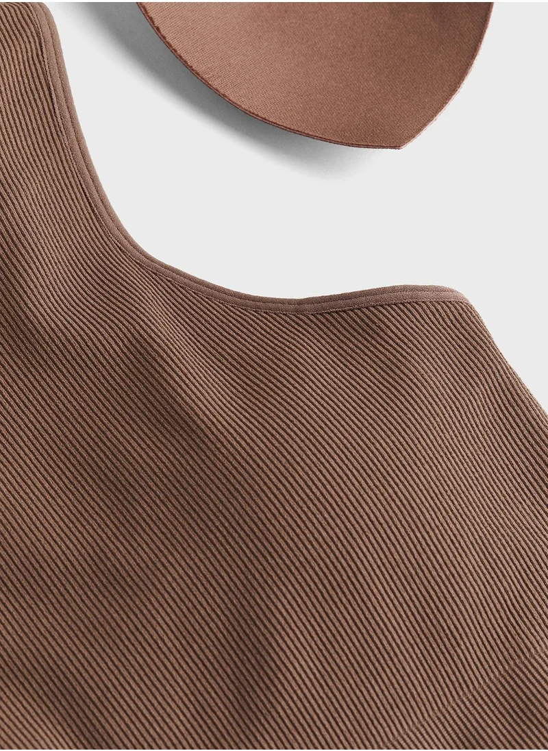 H&M Drymove™ Knitted Crop Sports Bra