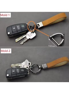 Goolsky Men Genuine Leather Keychain Black Brown Real Leather Car Key Holder Business Gift Good Quality Luxury  - Image 3