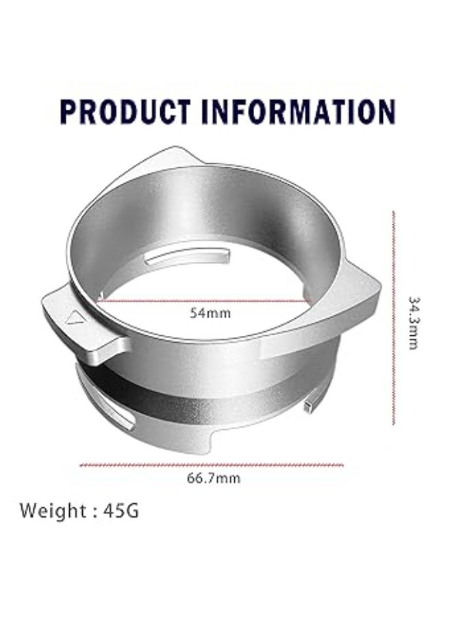 نيوزا "قمع جرعات القهوة الذكي بدون استخدام اليدين من نيوزا مقاس 54 ملم – أداة توزيع احترافية لتحضير الإسبريسو، ملحق بورتافلتر متوافق مع ماكينة سيج بريفيل باريستا برو وسلسلة 8، تصميم متين لتحضير القهوة بدقة في المقاهي والمنازل" - Image 2