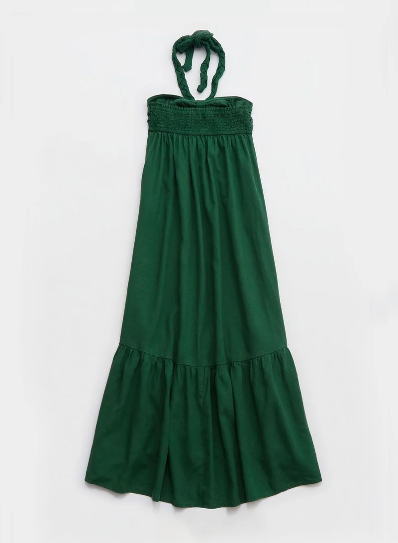 Aerie Halter Neck Midi Dress