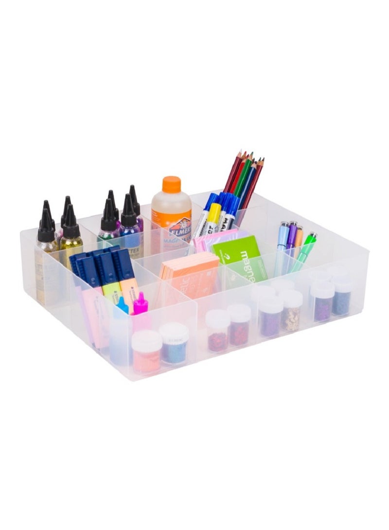 Really Useful Box Large Tray 16 – Durable Multi-Compartment Storage Tray for Organizing Stationery, Craft Supplies, Tools, Fits Inside Compatible Really Useful Boxes for Neat, Accessible Storage - Image 1