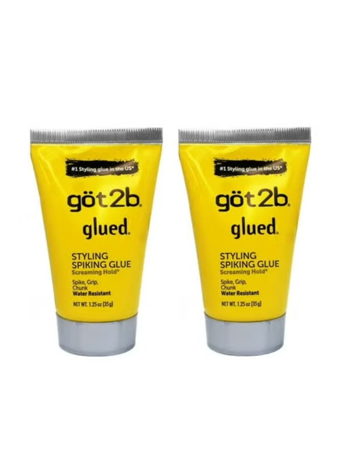 Got2b Glued Water Resistant Spiking Glue For E xtremly Tough Looks For Hair 35 g 2 pcs