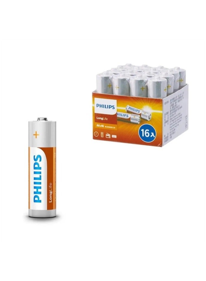 PHILIPS LONGLIFE AA 1.5V 16PCS R6L16F/97 - Image 2
