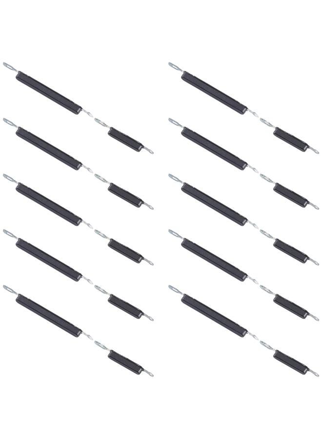 erorex For Samsung Galaxy M01s SM-M01 10pcs Power Button + Volume Control Button(Black) - Image 1