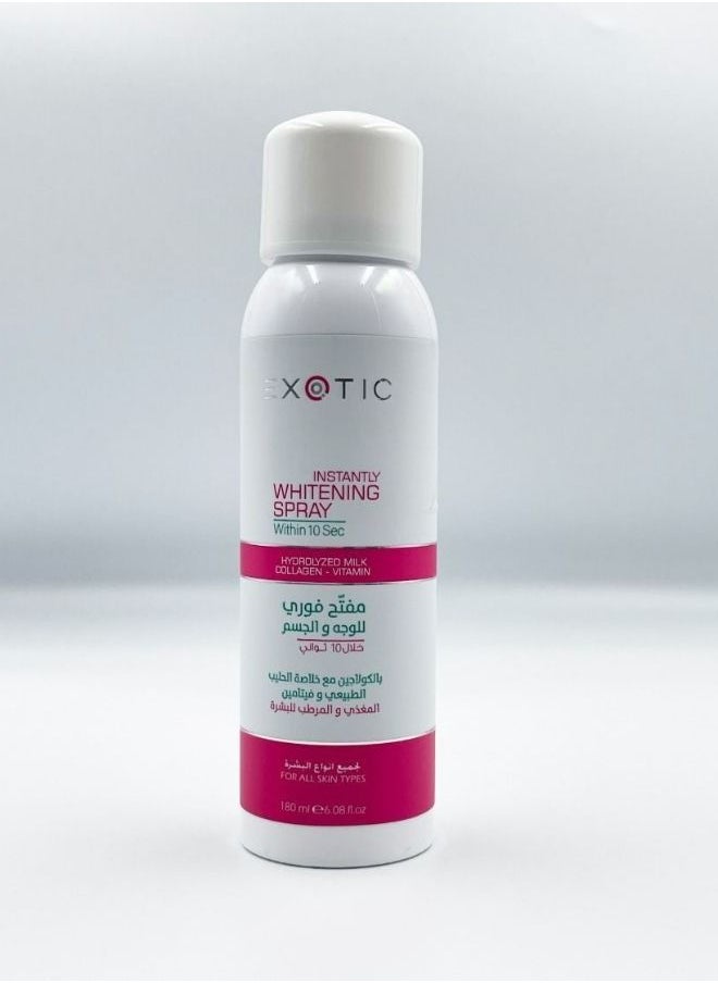 Exotic - INSTANTLY WHITENING SPRAY WITHIN 10 SEC 180 ML - Image 1