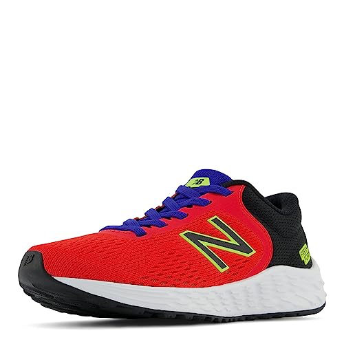 New Balance Kid's Fresh Foam Arishi V2 Bungee Running Shoe, Neo Flame/Black/Lemonade, 2 Infant - Image 5