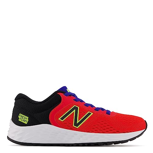 New Balance Kid's Fresh Foam Arishi V2 Bungee Running Shoe, Neo Flame/Black/Lemonade, 2 Infant - Image 3