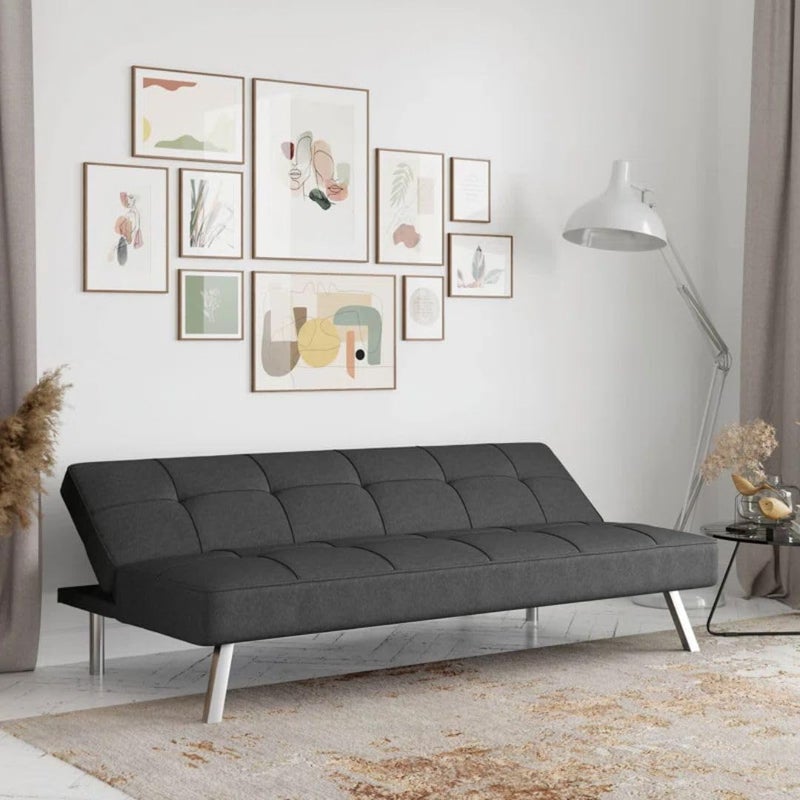 Comfynest Modern Convertible Sofa - Charcoal - Image 2