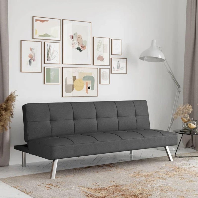 Comfynest Modern Convertible Sofa - Charcoal - Image 1