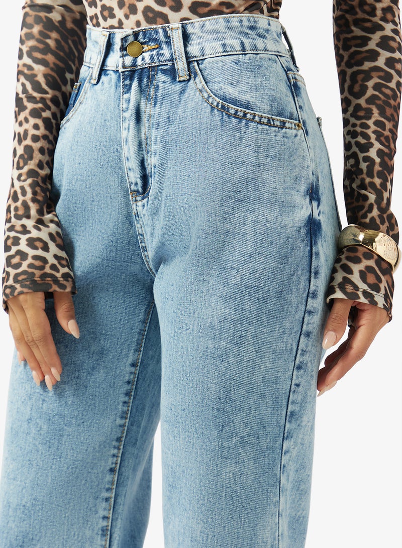 Ginger High Rise Wide Leg Jeans - Image 4