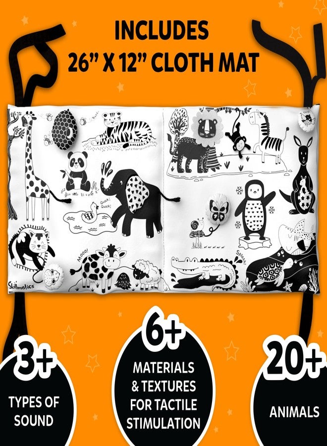 سكيلماتيكس سجادة سكيلماتيكس الحسية عالية التباين للأطفال الرضع - تحفيز بصري، مهارات الملاحظة، هدية للأطفال من عمر 0 إلى 18 شهرًا، متعددة الألوان - Image 2