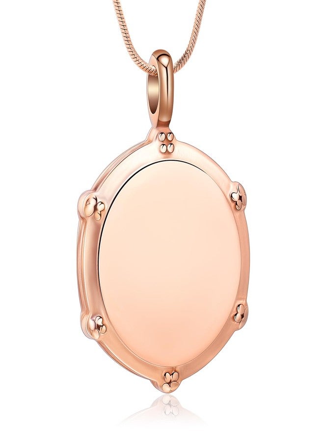 Minicremation Music Drum Cremation Jewelry for Ashes Rockers Jazz Band Drum Urn Necklace Ashes Holder Stainless Steel Keepsake Pendant Necklace(Rose Gold) - Image 1