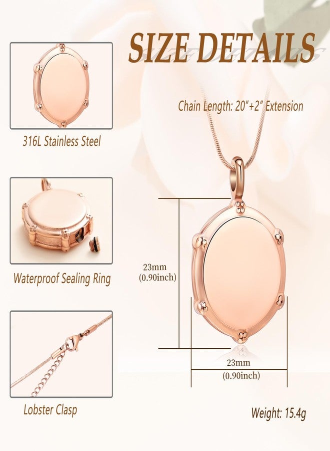 Minicremation Music Drum Cremation Jewelry for Ashes Rockers Jazz Band Drum Urn Necklace Ashes Holder Stainless Steel Keepsake Pendant Necklace(Rose Gold) - Image 2