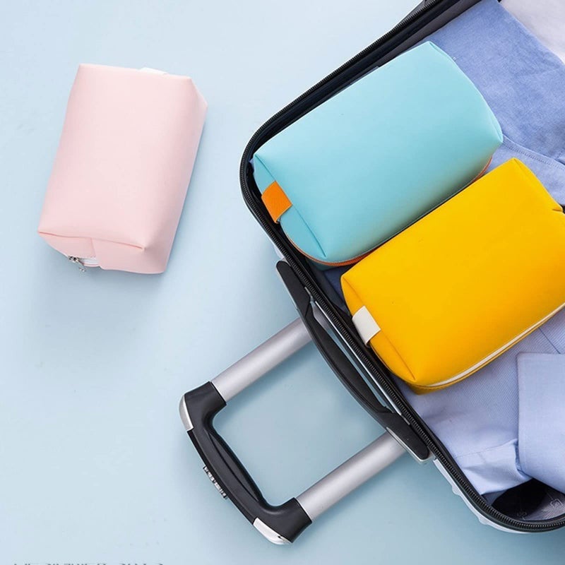 Royal Blue Travel Toiletry Bag Cosmetic Makeup Case Organizer Storage Pouch - Image 4