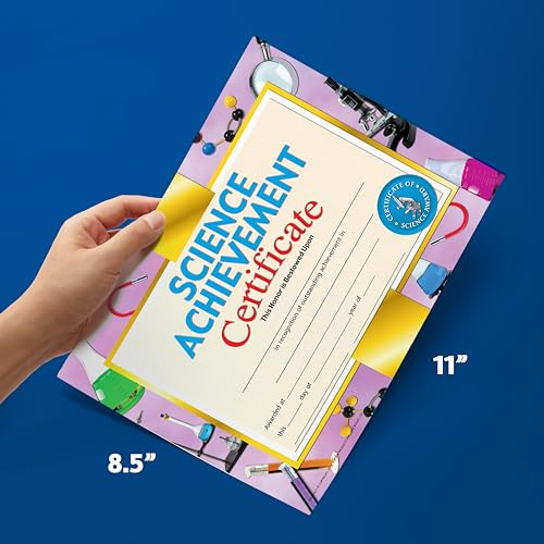 Hayes Science Achievement Certificate, 8.5" x 11", Pack of 30 - Image 5