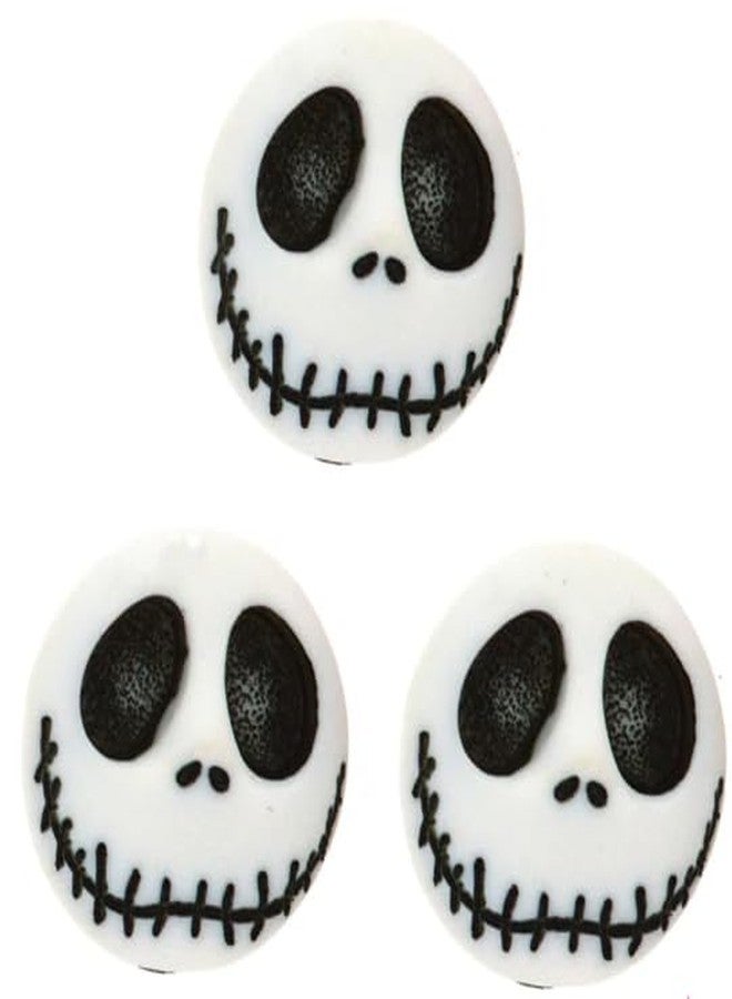 Dress It Up Disney's Nightmare Before Christmas Jack Skellington Buttons by Dress It Up Buttons and Embellishments - 3 Pieces - Jack Smile - Image 2