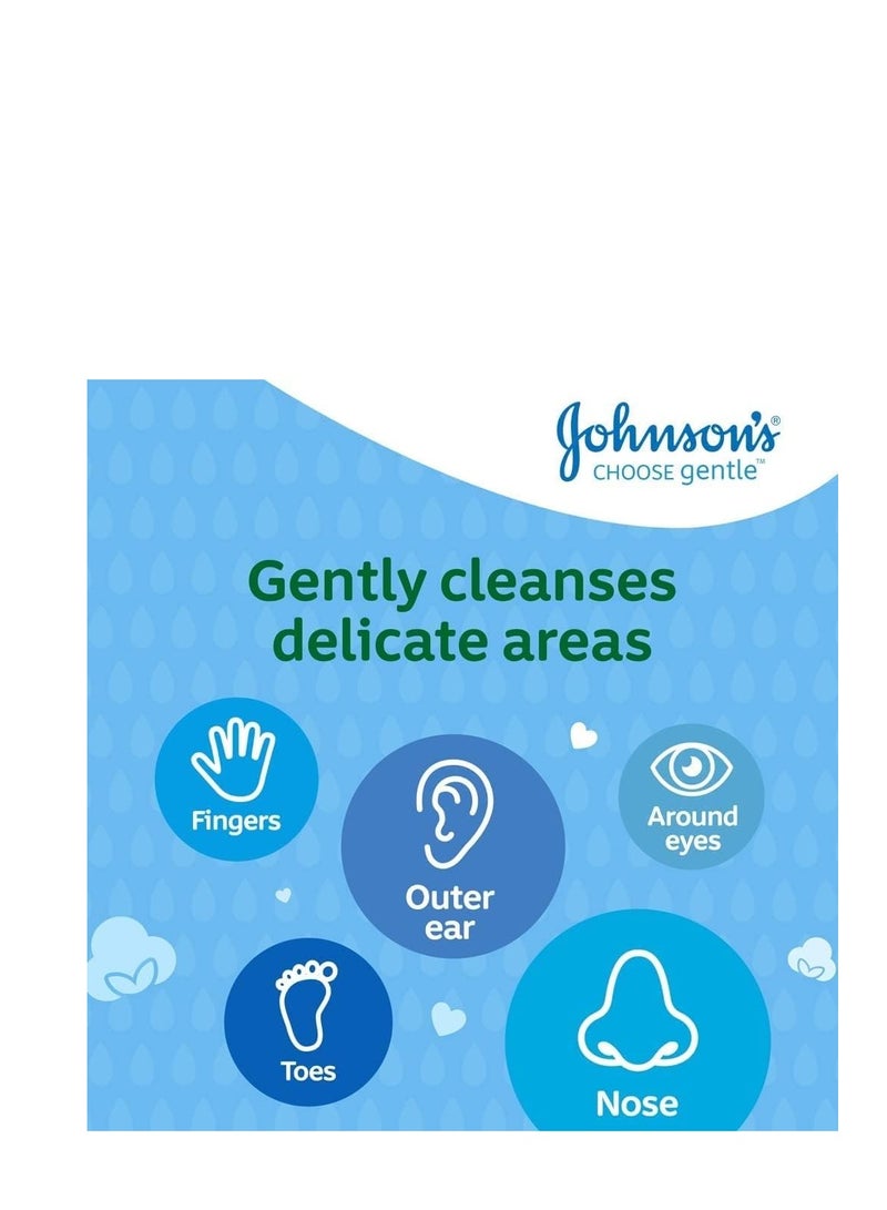 Johnson's 600-Piece Pack Of 6 Baby Cotton Buds (6 Packs Of 100) - Image 5