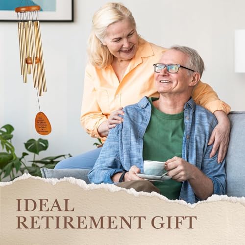 Leebbsin Retirement Gifts for Women Men 2026, Happy Retirement Gift Wind Chimes, Gifts for Retiree, Coworker, Friends, Teacher, Nurse, Doctors, Boss, Best Gift for Retirement, Going Away - Image 2